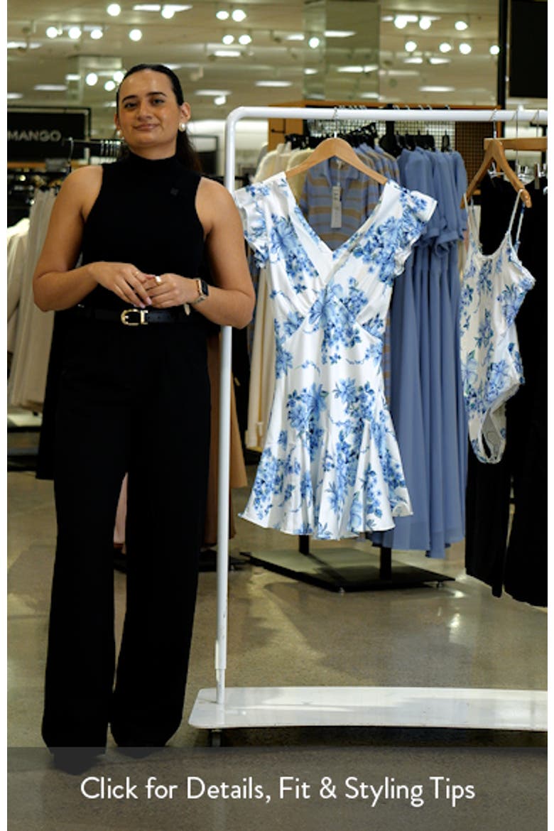 Lennie Floral Cover-Up Minidress video