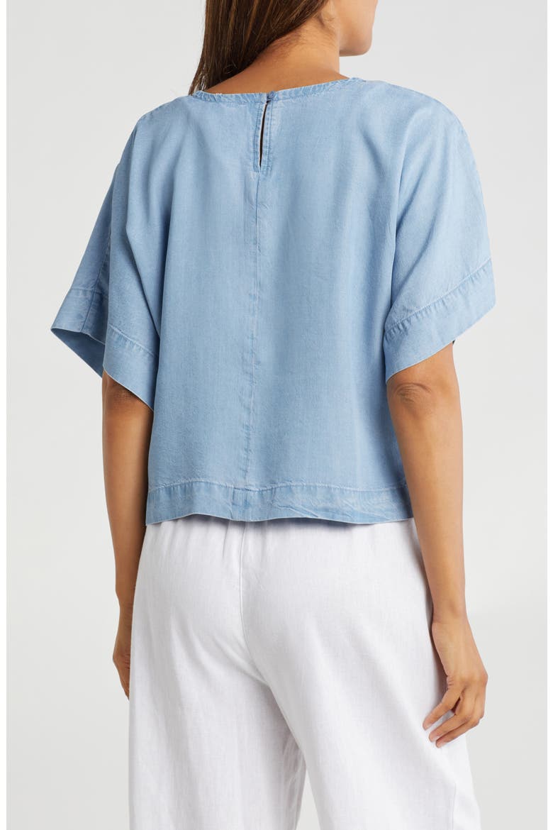Drop Shoulder Boxy Top, Alternate, color, CHAMBRAY