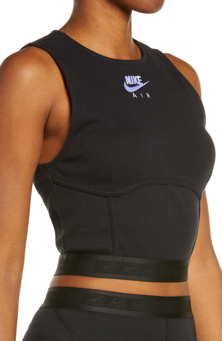 Nike Air Crop Rib Tank, Alternate, color, 