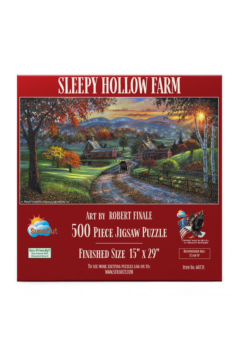 Sleepy Hollow Farm 500 piece Jigsaw Puzzle for Adults, Alternate, color, Multicolor