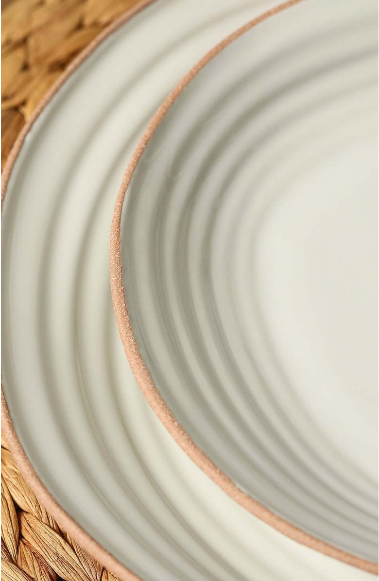 Stone Lain Nami Stoneware 12-Piece Dinnerware Set, Alternate, color, White