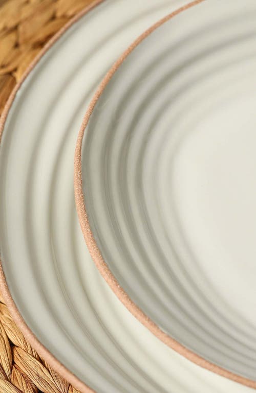 Stone Lain Nami Stoneware 12-piece Dinnerware Set In White