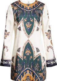 Veronica Beard Long Sleeve Cromwell Minidress