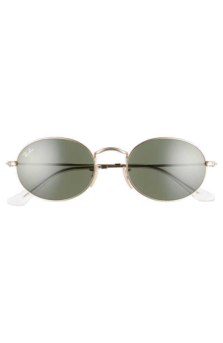 Ray-Ban 54mm Round Sunglasses, Alternate, color, Gold/ Black Solid