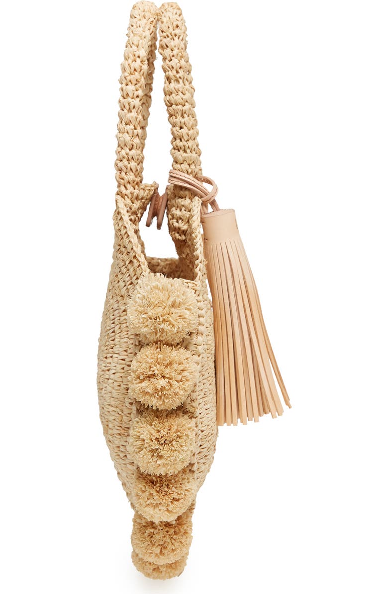 Loeffler Randall Straw Circle Tote, Alternate, color,