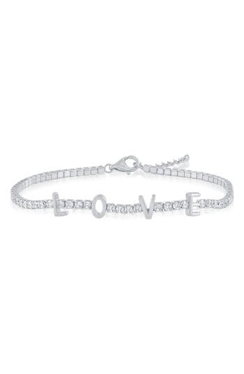 Simona Love Cubic Zirconia Tennis Bracelet