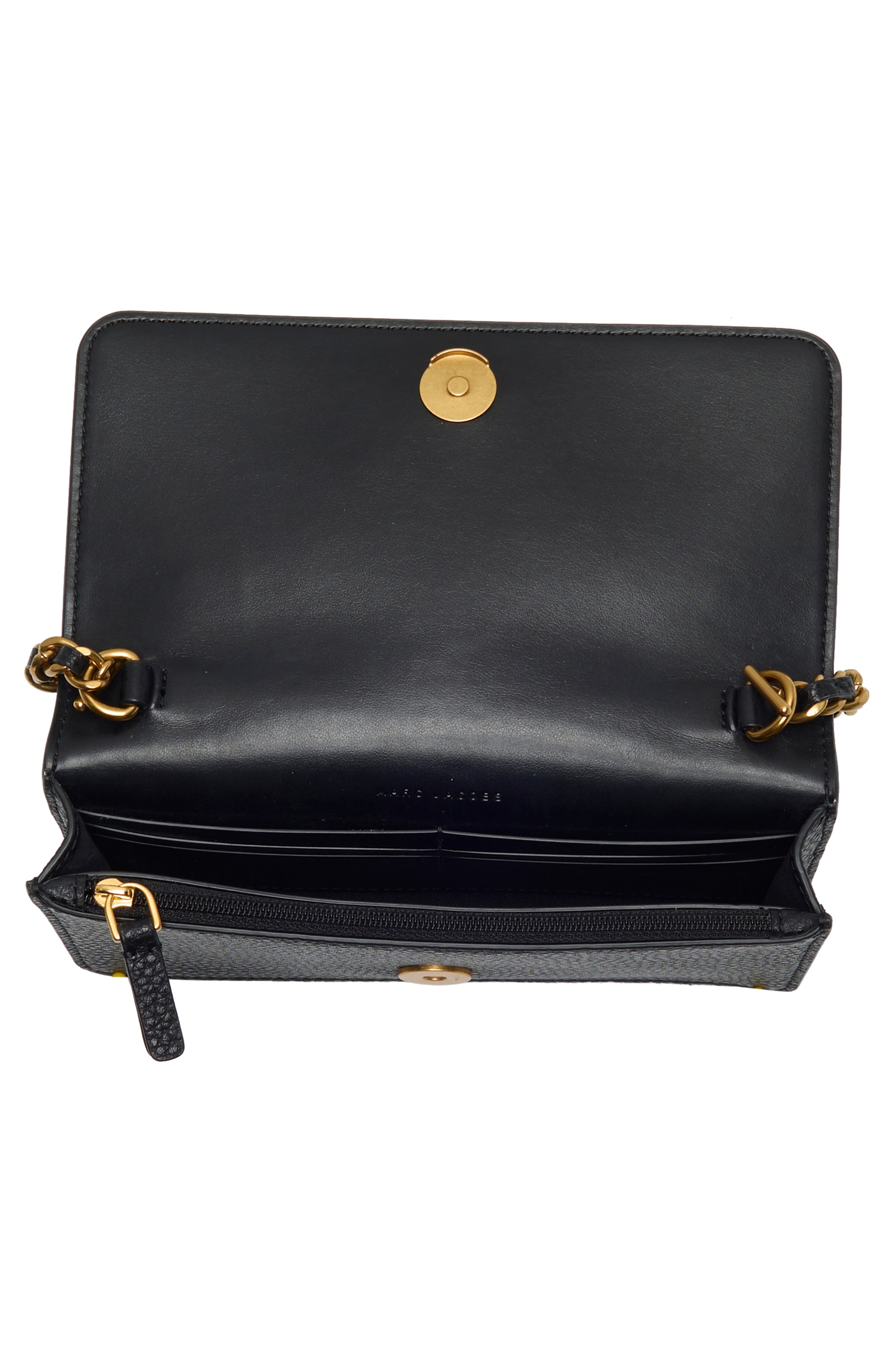 Plaza Mini Leather Crossbody Bag, Alternate, color, BLACK