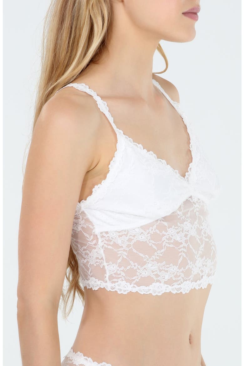 Maria Lace Longline Bralette, Alternate, color, IVORY