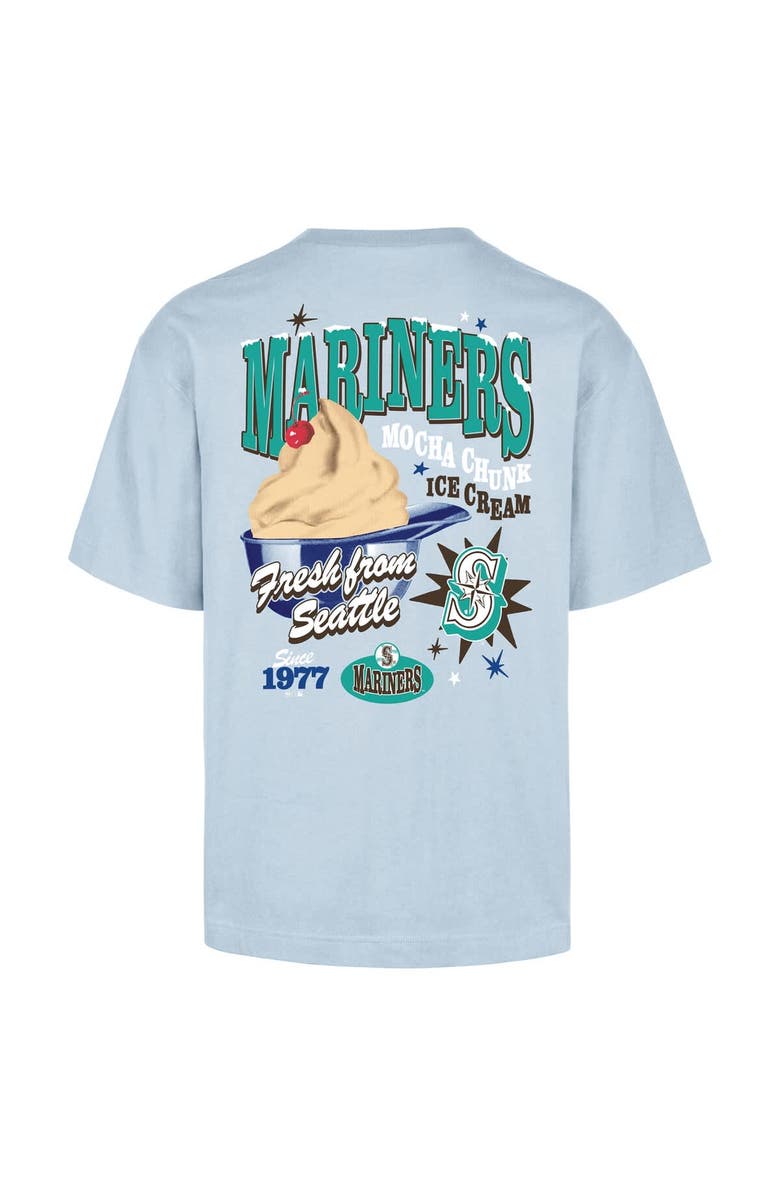 '47 Men's '47 Light Blue Seattle Mariners Ice Cream Parlor Foundation T-Shirt, Alternate, color, Light Blue