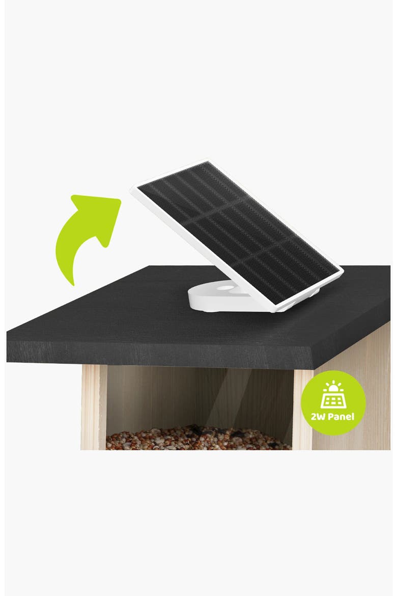 Ebony Lite Wooden Smart Bird Feeder, Alternate, color, BEIGE
