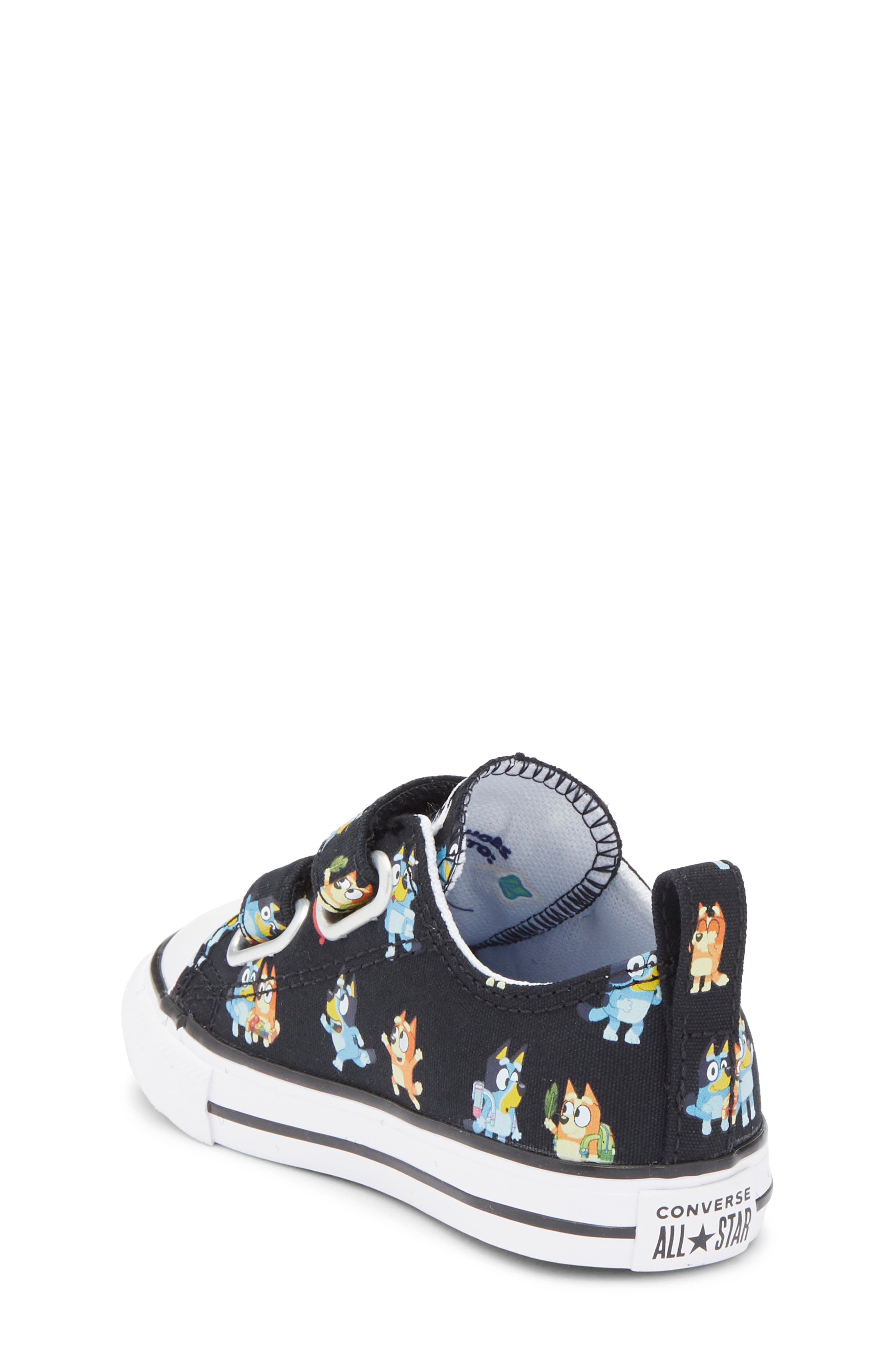 Converse x Bluey Kids' Chuck Taylor<sup>®</sup> All Star<sup>®</sup> 2V Sneaker, Alternate, color, Black/ Multi/ White