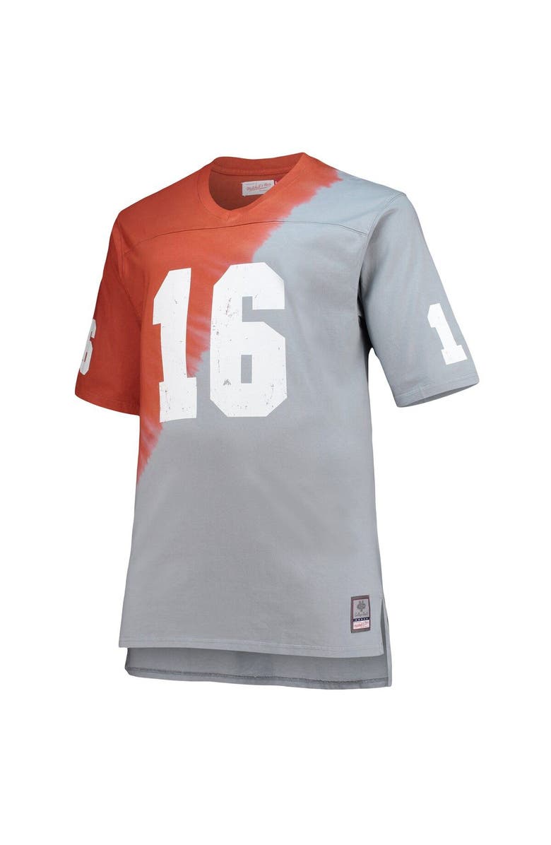 Mitchell & Ness Men's Mitchell & Ness Peyton Manning Tennessee Orange/Gray Tennessee Volunteers Name & Number Tie-Dye V-Neck T-Shirt, Alternate, color, 