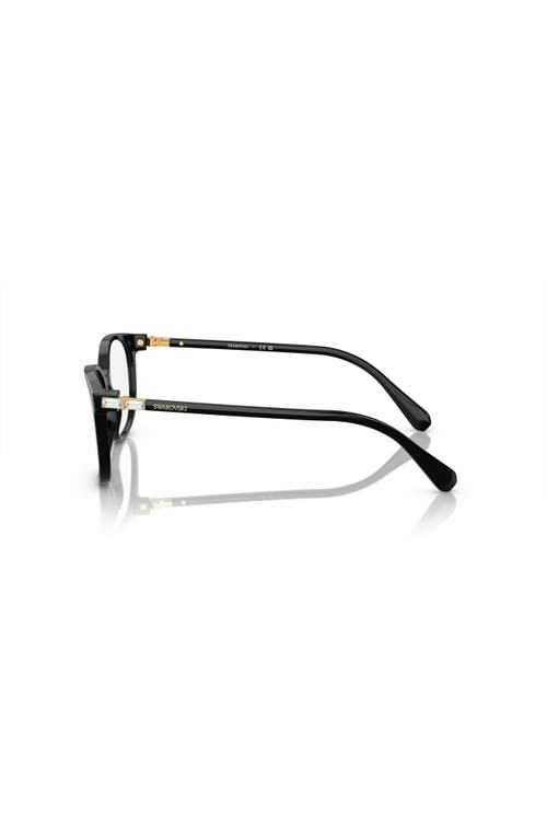 Swarovski 51mm Square Optical Glasses In Black