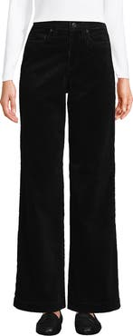Lands' End High Rise Wide Leg Corduroy Pants