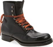 Prada Leather Combat Boot
