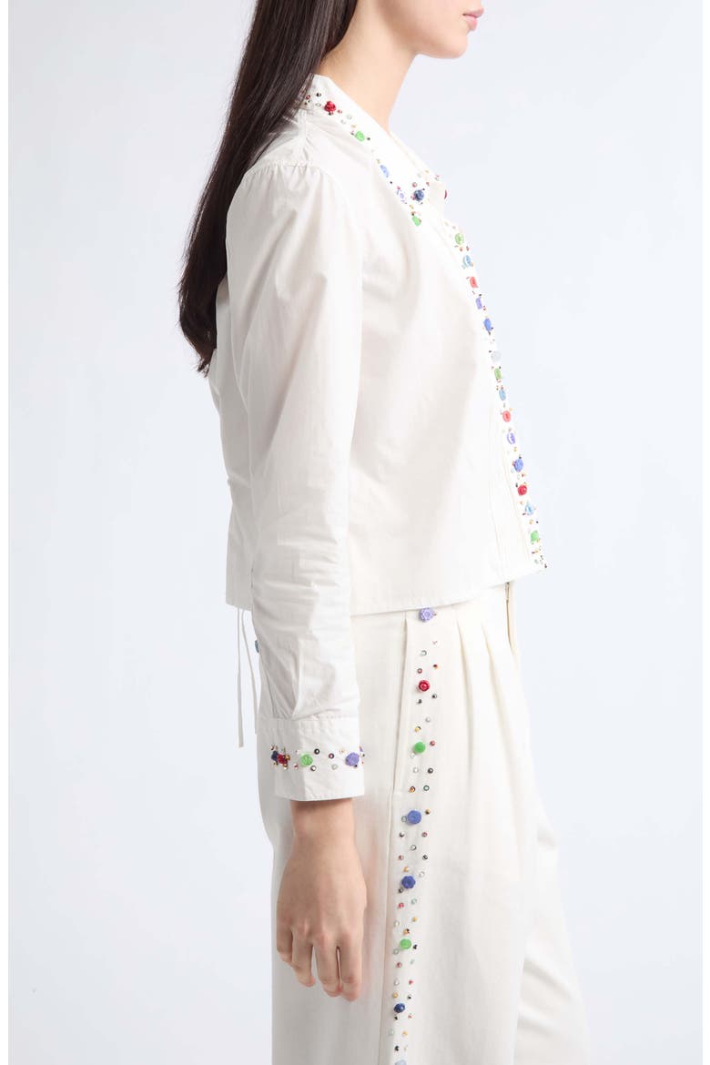 Button Jar Cotton Shirt, Alternate, color, WHITE MULTI