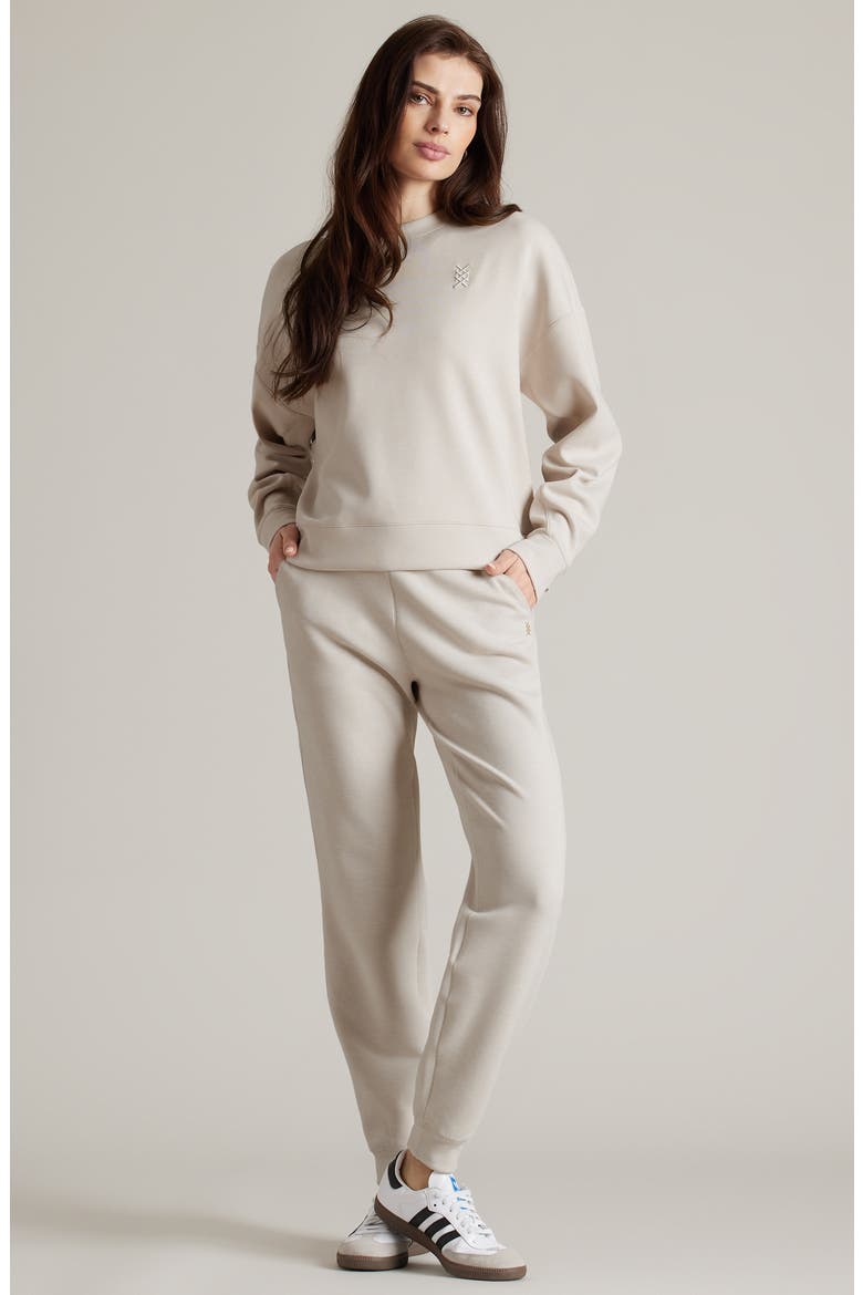 DreamGlow Crewneck Sweatshirt, Alternate, color, SAND