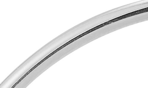 Chloe & Madison Chloe And Madison 14k Gold Plated Sterling Silver Hoop Earrings In Silver