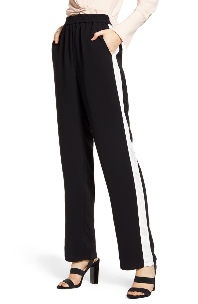 Chelsea28 Stripe Track Pants, Main, color,