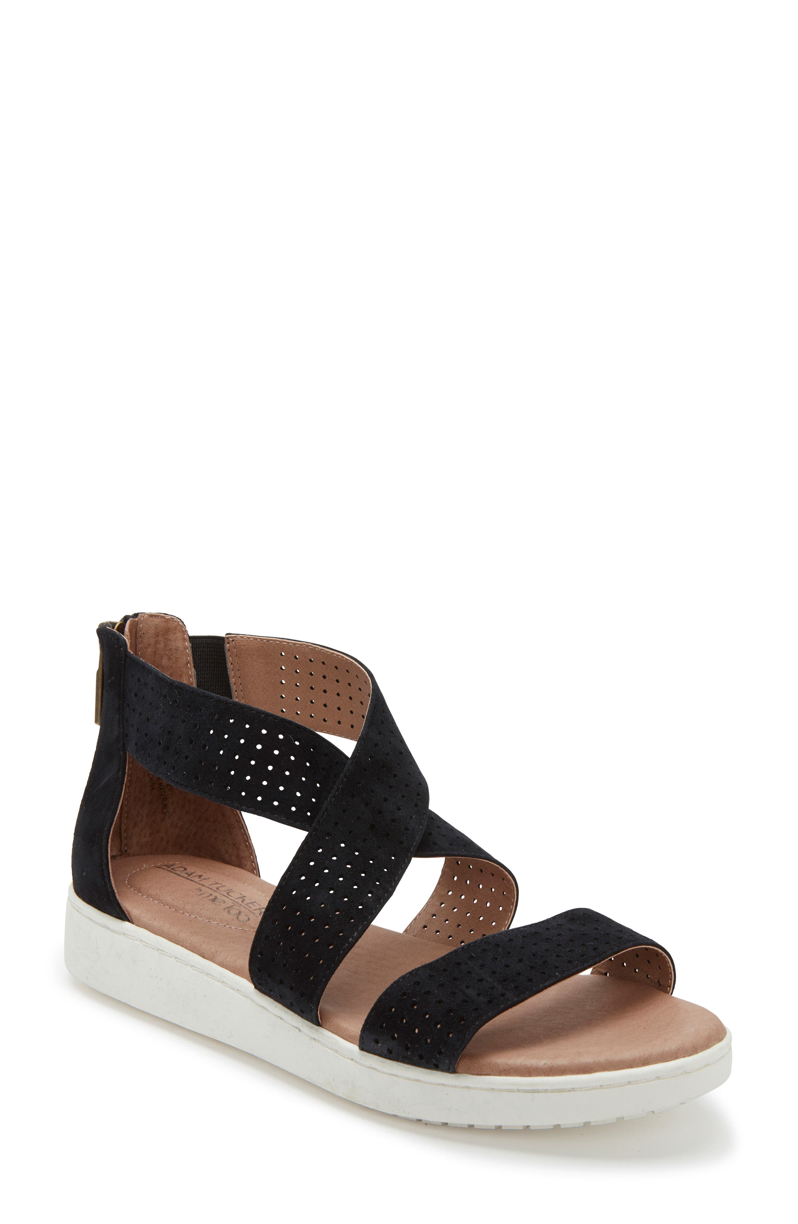 Adam Tucker by Me Too Adam Tucker Rayna Perforated Wedge Sandal, Main, color, 