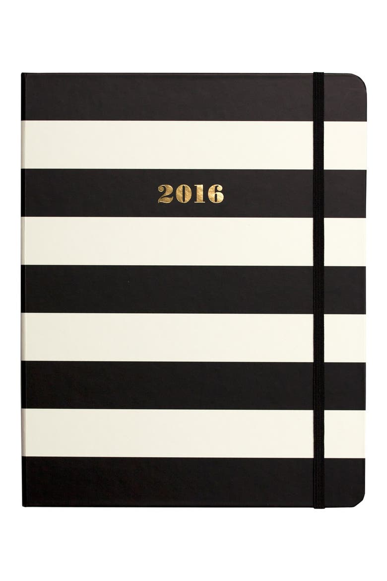 large 17-month 2016 planner, Main, color, BLACK/ WHITE