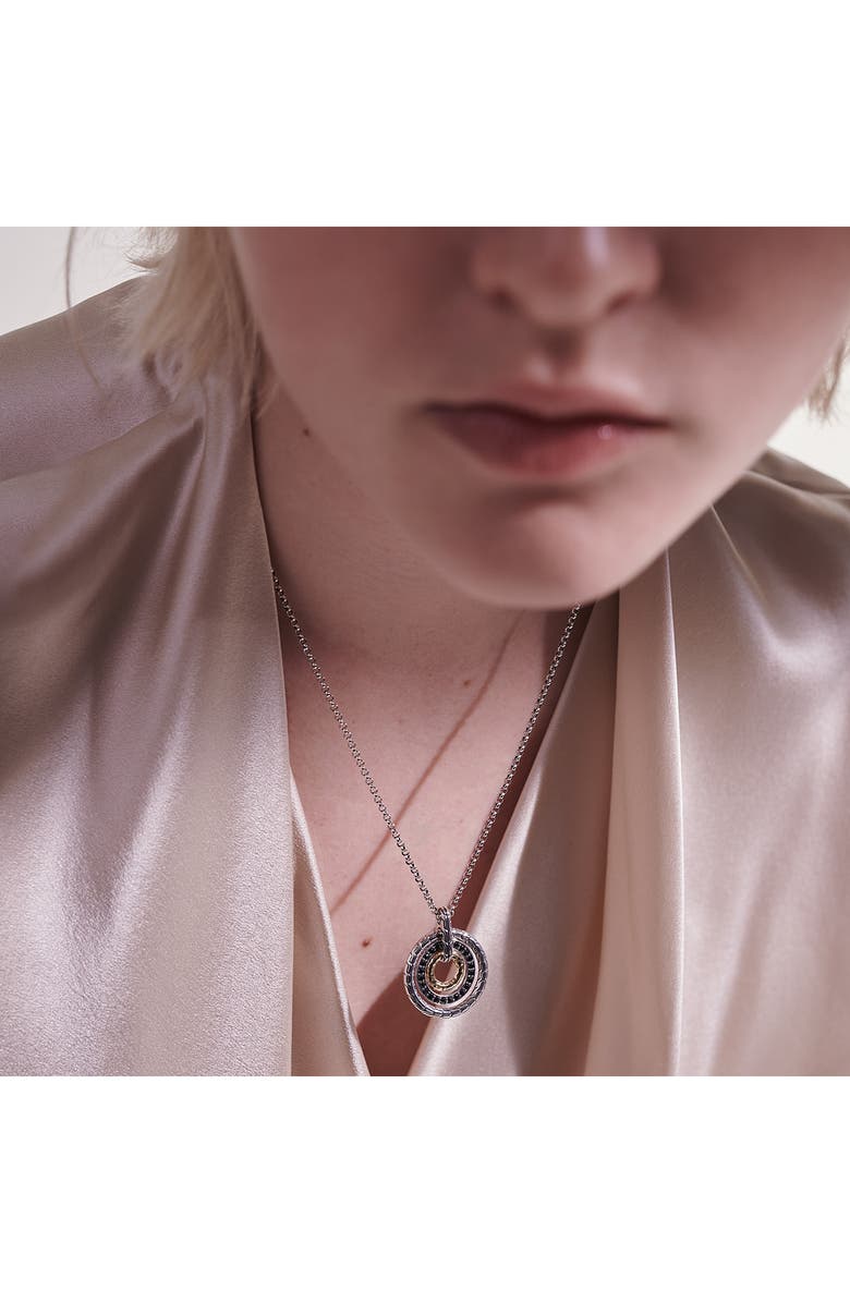 John Hardy Classic Chain Hammmered Pendant, Alternate, color,