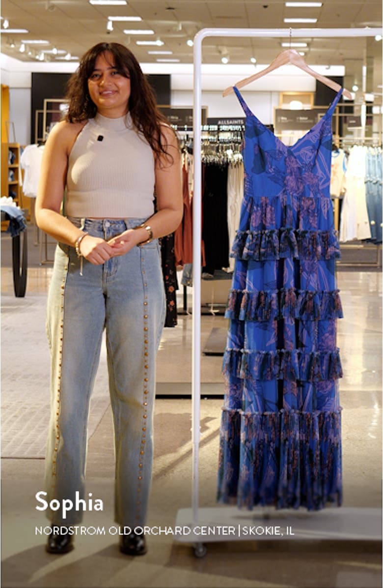 Freya Tulle Plissé Ruffle Gown, sales video thumbnail