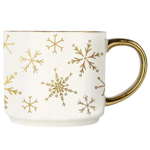 Sweet Water Decor Gold Handle Holiday Coffee Mug In Multi