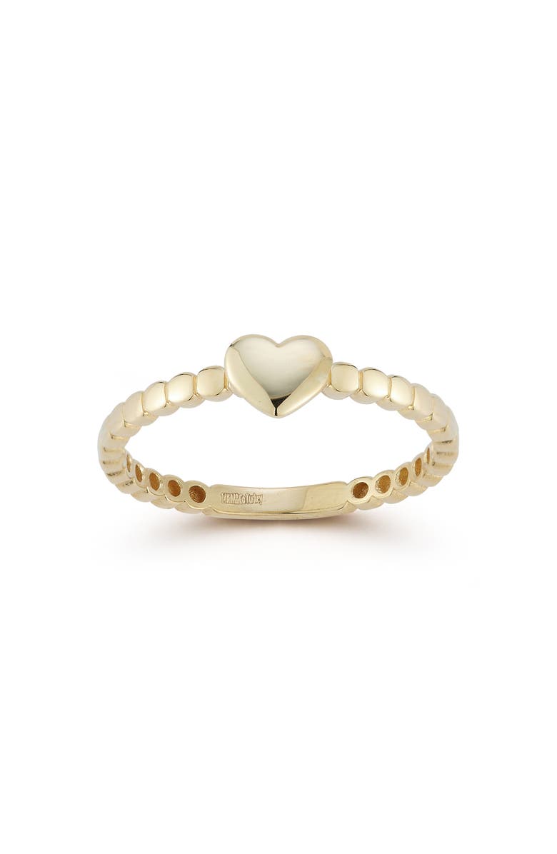 Ember Fine Jewelry 14K Gold Heart Ring, Main, color, 