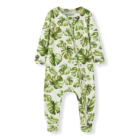 Cotton Stretch Zipper Footed Romper (Baby)