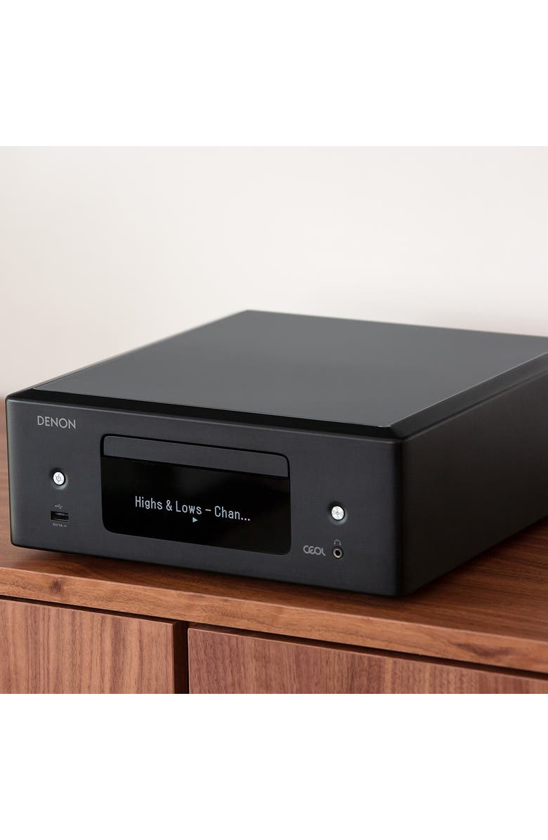 Denon RCD-N12 Network Connected Mini Hi-Fi System, Alternate, color, Black