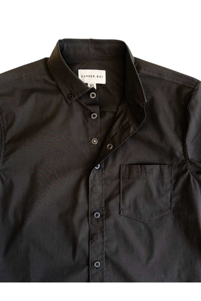 Slate Black Essential Long Sleeve Button-Up, Alternate, color, Slate Black