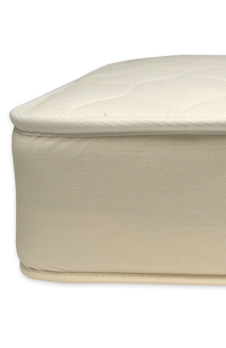 Naturepedic Organic Cotton 252 Coil 2-Stage Crib Mattress, Alternate, color,
