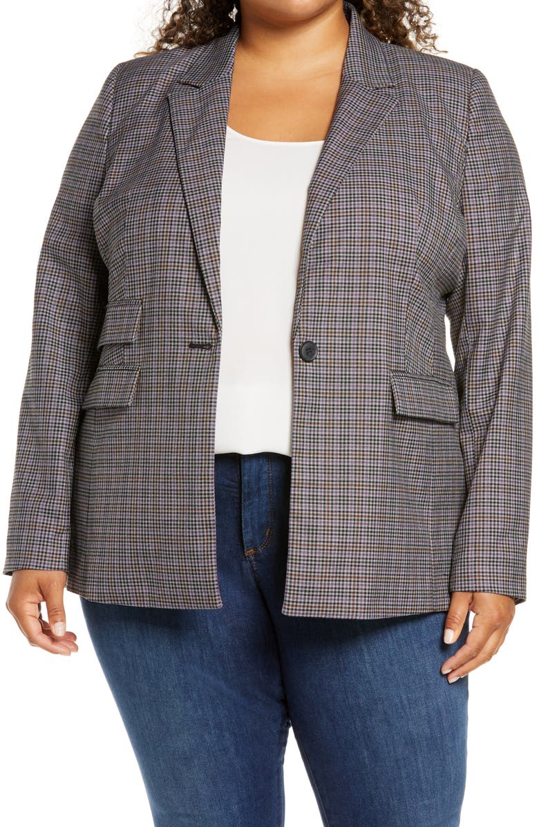 Halogen<sup>®</sup> Plaid Blazer, Main, color, 