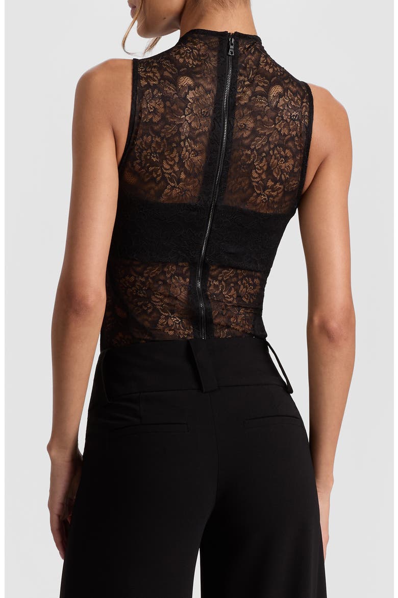 Nichol Lace Bodysuit, Alternate, color, BLACK