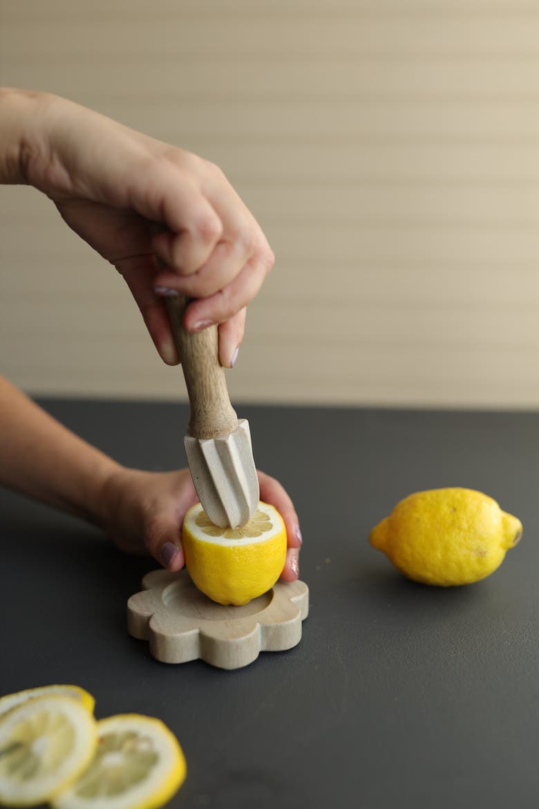 Abigail Marble Lemon Reamer, Alternate, color, Off-White