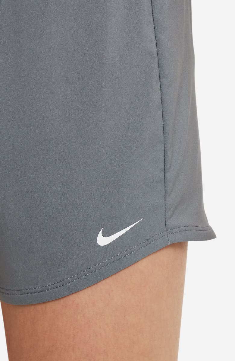 Nike Kids' Dri-FIT One Training Shorts, Alternate, color, Smoke Grey/ White