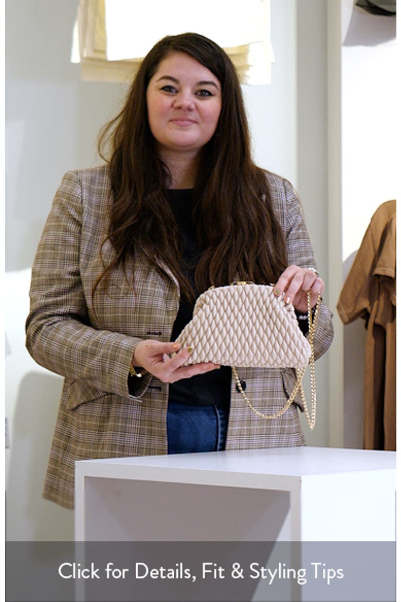 Paige Textured Faux Leather Frame Clutch video
