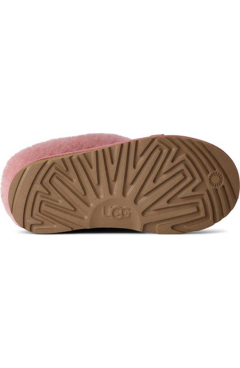 UGG<sup>®</sup> Kids' Bailey Genuine Shearling Collar Slipper, Alternate, color, Pink Dawn