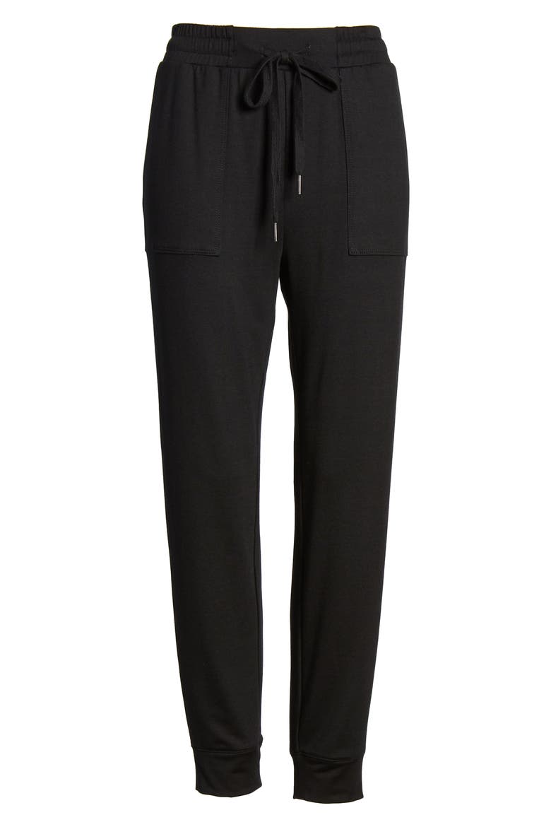 Knit Jogger Pants, Alternate, color, BLACK