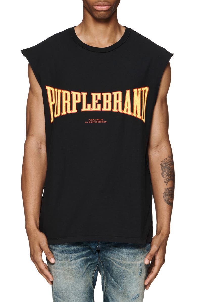 PURPLE BRAND Logo Cotton Graphic T-Shirt, Main, color, 