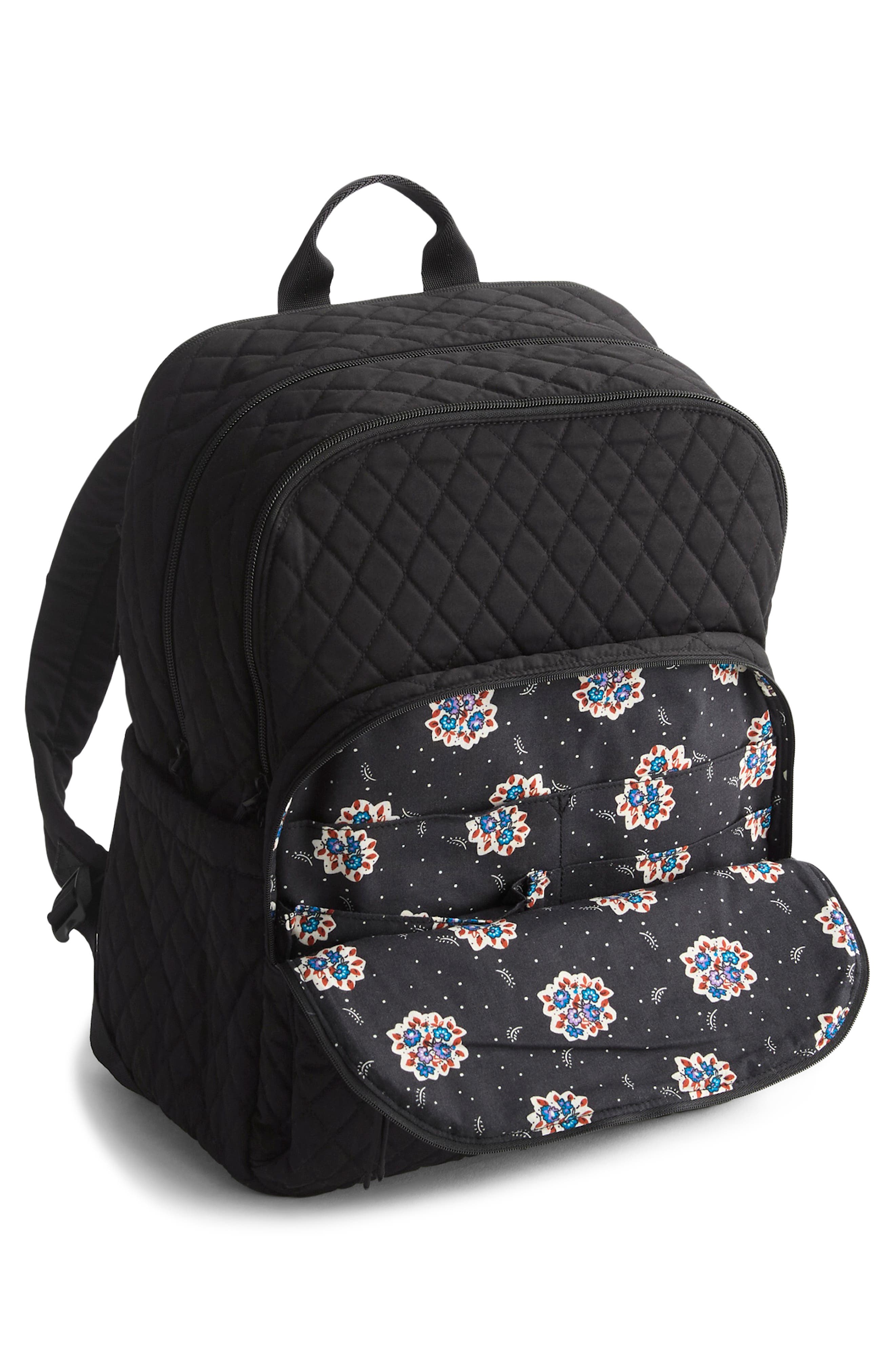 Large Bancroft Quilted Backpack, Alternate, color, MOONLESS NIGHT