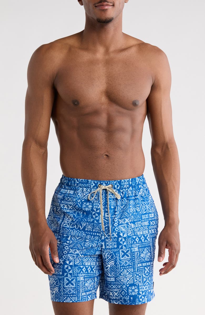 Quiksilver Puddle Swim Trunks, Main, color, Blue Quartz