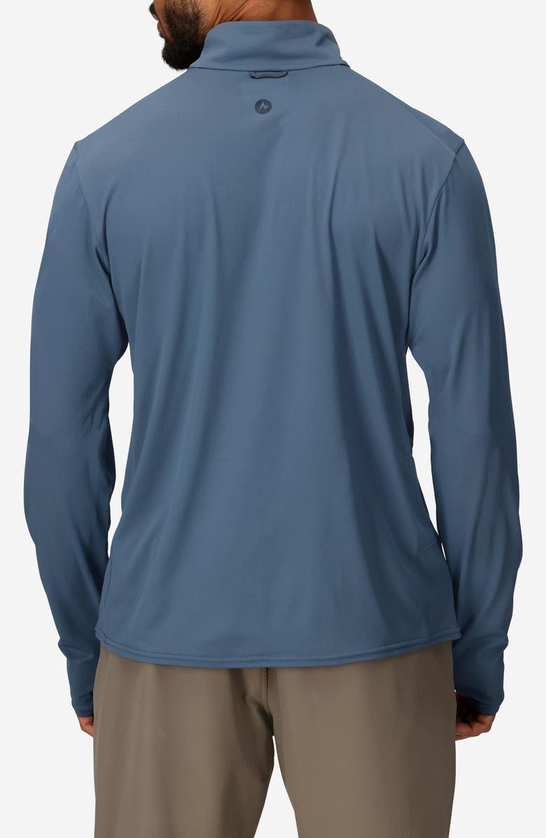 Marmot AirExchange SolarShield UPF Quarter Zip, Alternate, color, Thunderhead