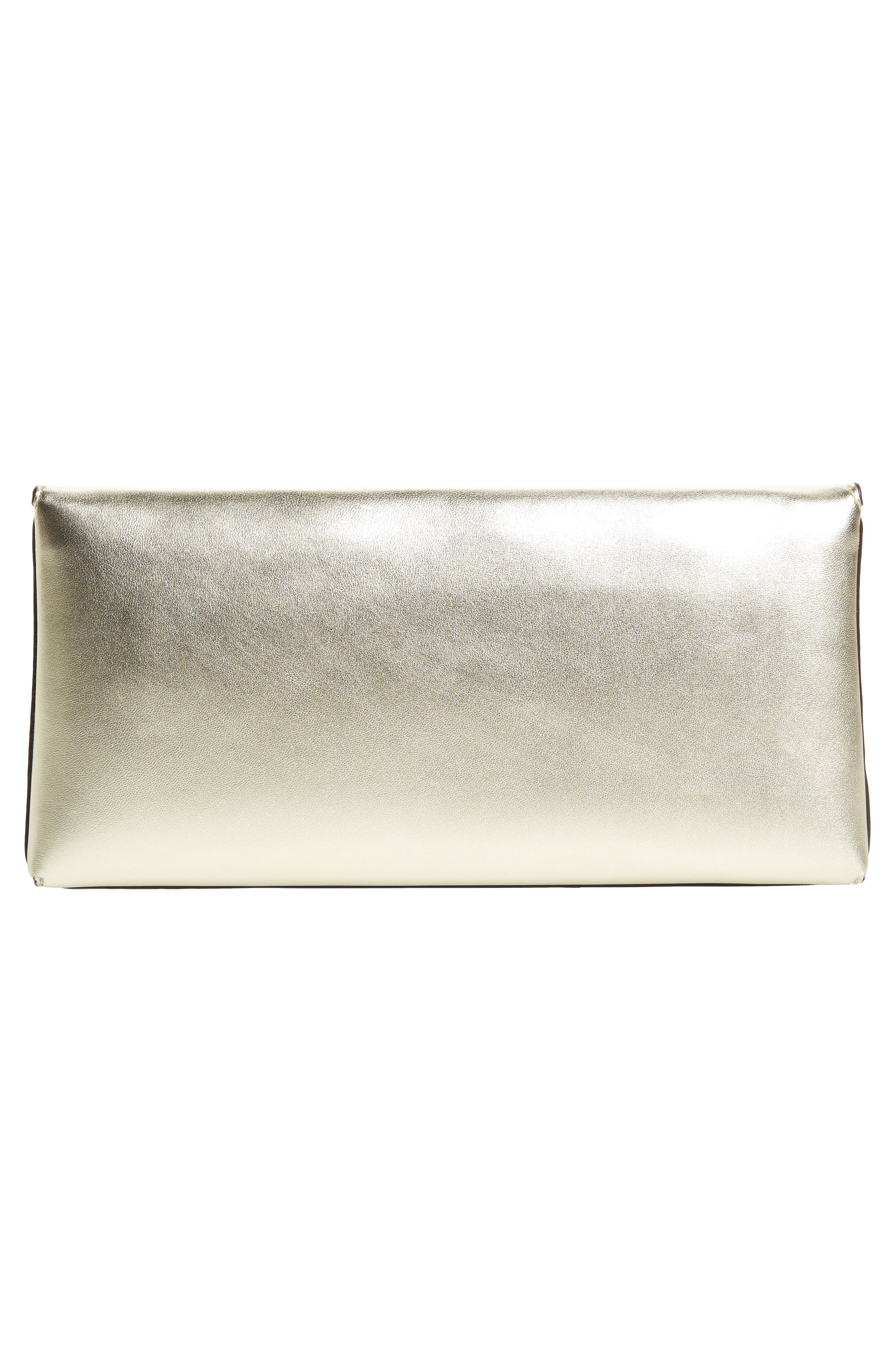 Miller Leather Clutch, Alternate, color, GOLD
