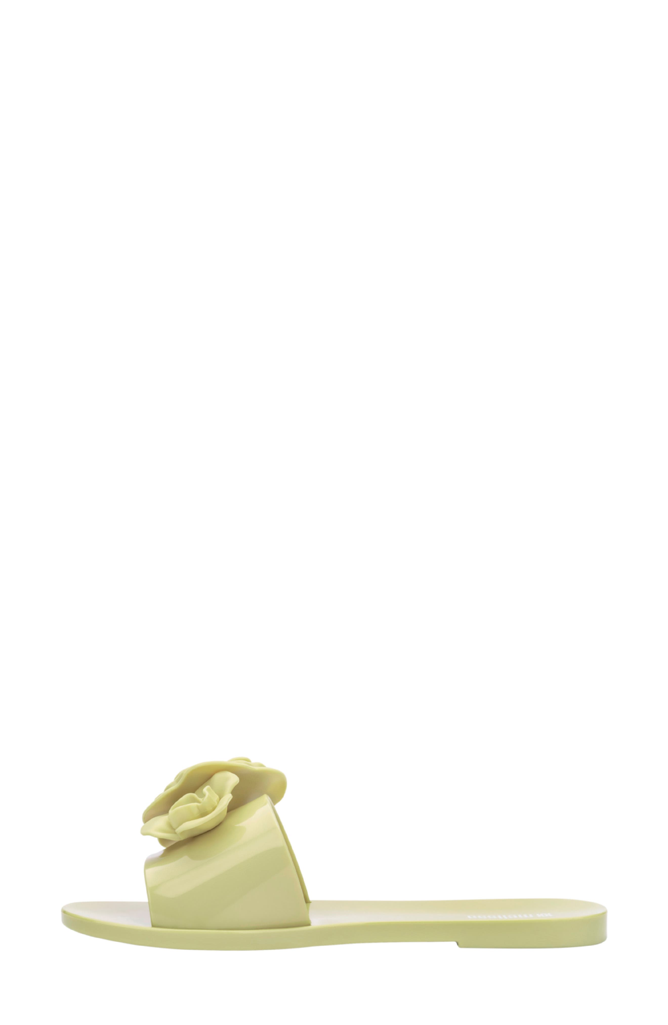 Babe Petals Slide Sandal, Alternate, color, GREEN