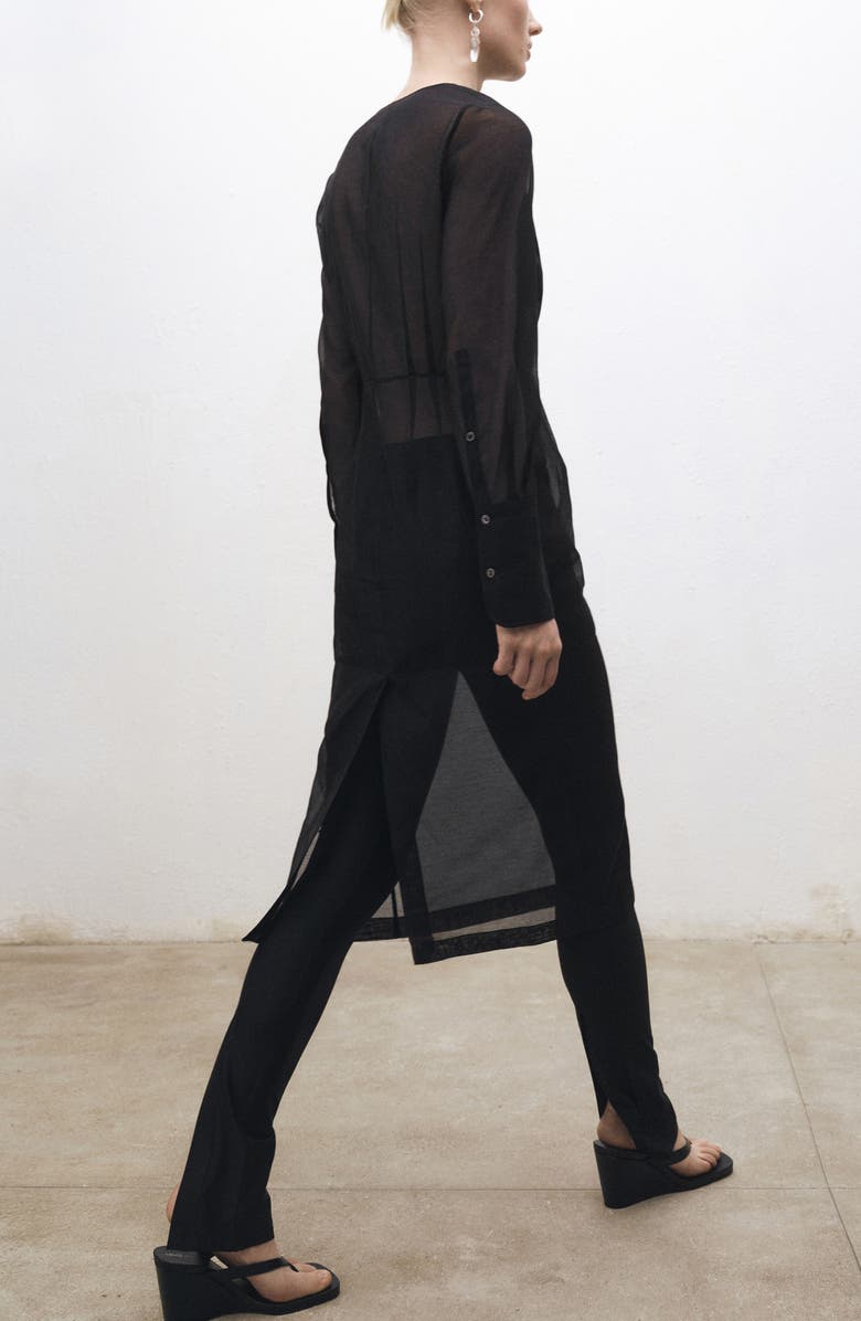 MANGO Zip Ankle Leggings, Alternate, color,