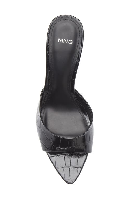 Mango Pepyco Slide Sandal In Black