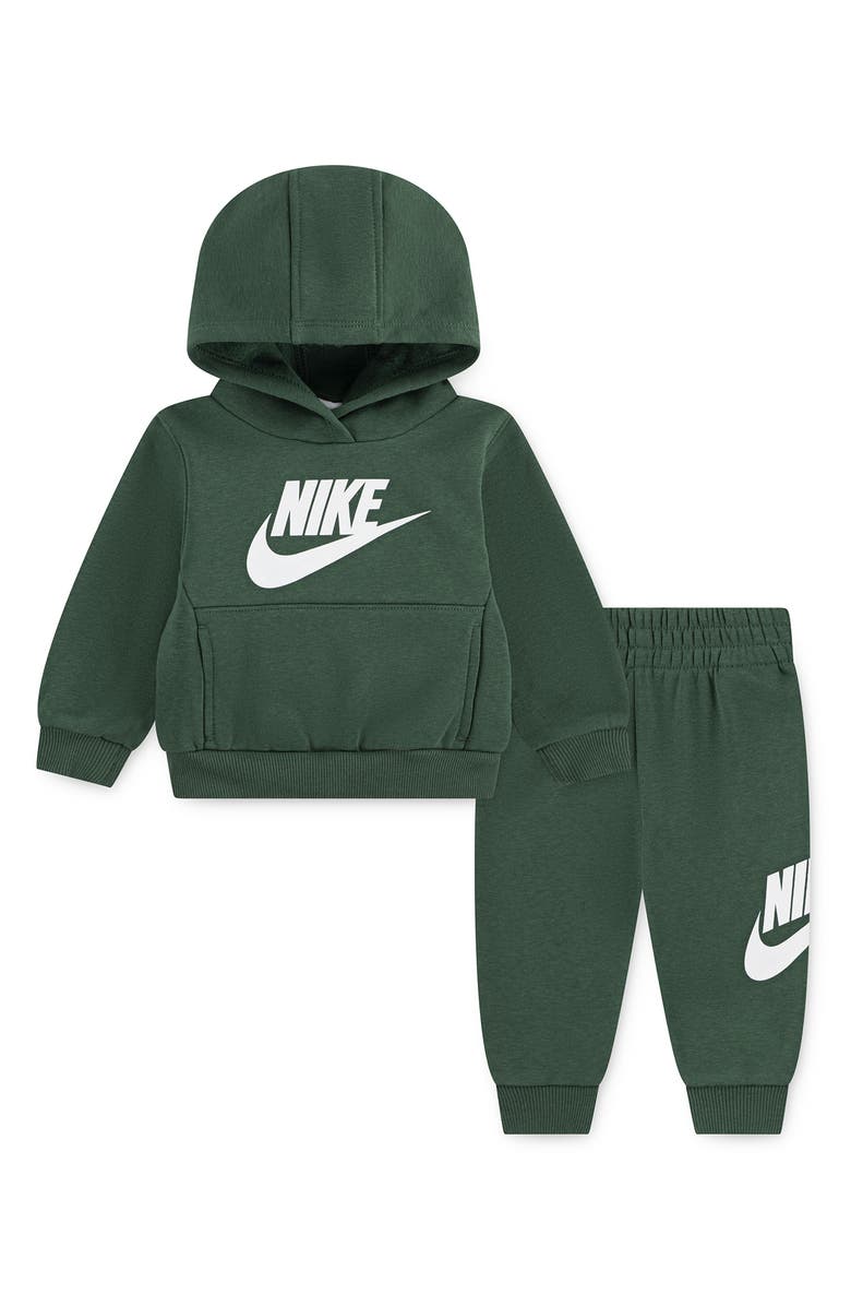 Nike Club Fleece Hoodie & Joggers Set, Main, color, Fir