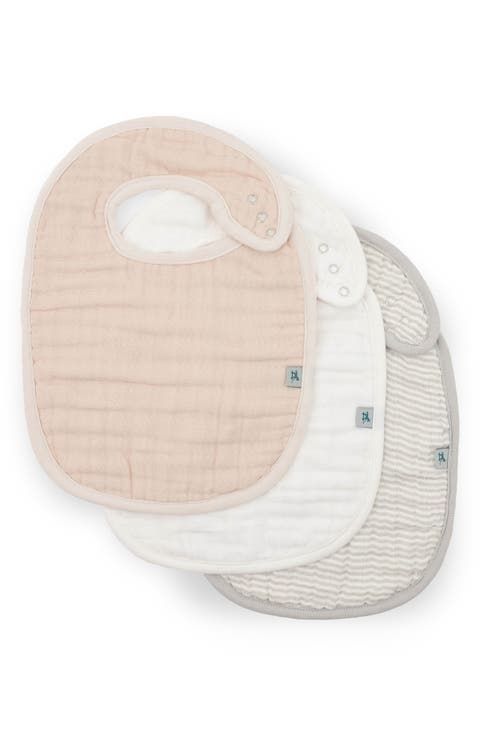 3-Pack Organic Cotton Muslin Bibs